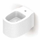 بيديه سيراميك معلق على الحائط بتصميم عصري تم إنتاجه في إيطاليا، هاملت Viadurini