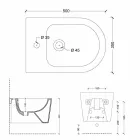 بيديه حائطي سيراميكي حديث من شاين سكوير، مقاس 50×35 سم، صنع في إيطاليا Viadurini