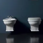 بيديه حائطي حديث من السيراميك الأبيض، مقاس 54×36 سم، صنع في إيطاليا Viadurini