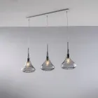 سكة حديدية مغطاة بزجاج بايركس، صناعة إيطالية، للديكور الداخلي - كورينتو Viadurini