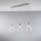 سكة حديدية مع زجاج بايركس، صناعة إيطالية، للديكور الداخلي - أوليمبو Viadurini