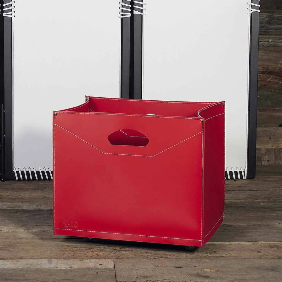 حقيبة خشبية مصنوعة من جلد Innovo بنسبة 100% في إيطاليا Viadurini