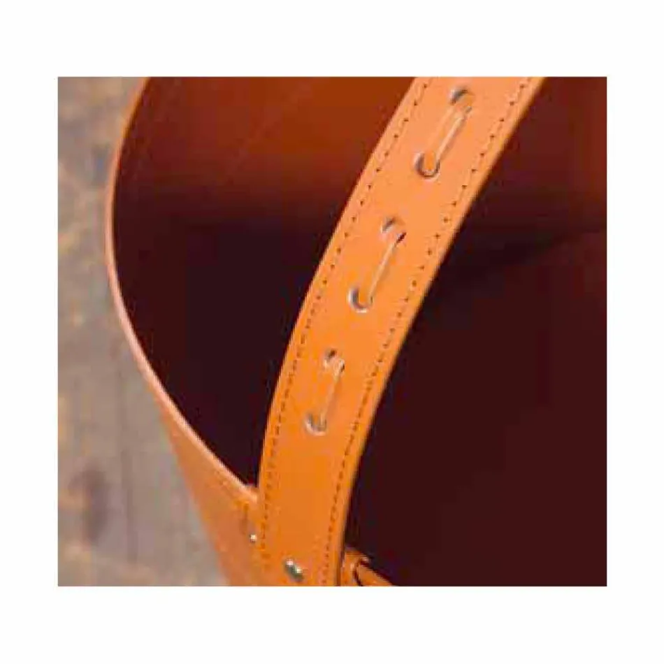 حقيبة حطب من جلد ميلو 100% صنع في إيطاليا Viadurini