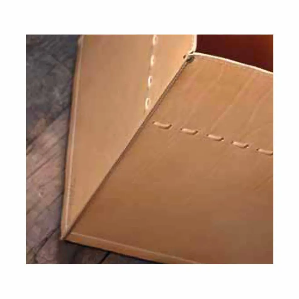 حقيبة حطب من الجلد المحايد 100% صنع في إيطاليا Viadurini