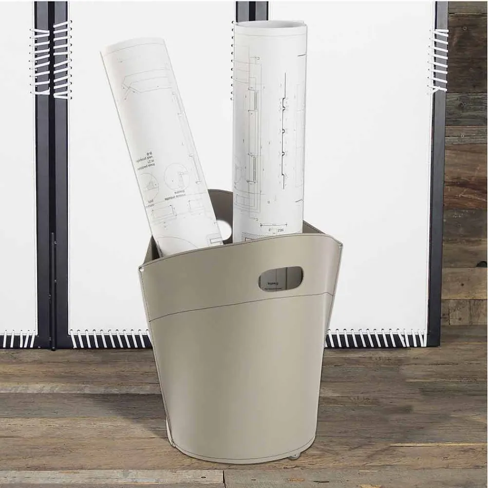 حقيبة حامل جذوع الأشجار من جلد سبينوزا 100% صنع في إيطاليا Viadurini