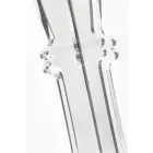 شمعدان شفاف من البليكسيجلاس بثلاث لهب، صنع في إيطاليا - باولينو Viadurini