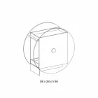 عربة بار من زجاج شفاف للغاية مع عجلات وصينية قابلة للإخراج - بيجولو Viadurini