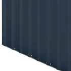 سقيفة حديقة مائلة من صفائح معدنية من أنثراسايت مع باب مفصلي - كوتشيولو Viadurini