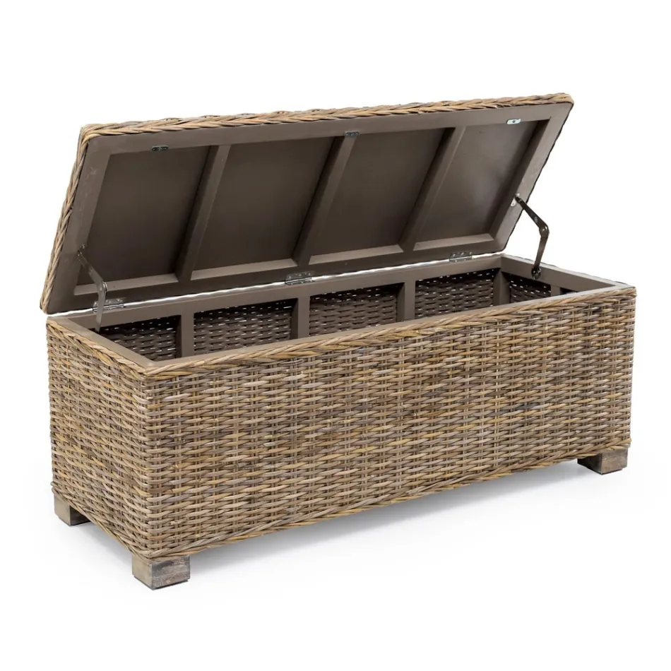 صندوق خارجي من الألياف الطبيعية من Kubù - Nogitsune Viadurini