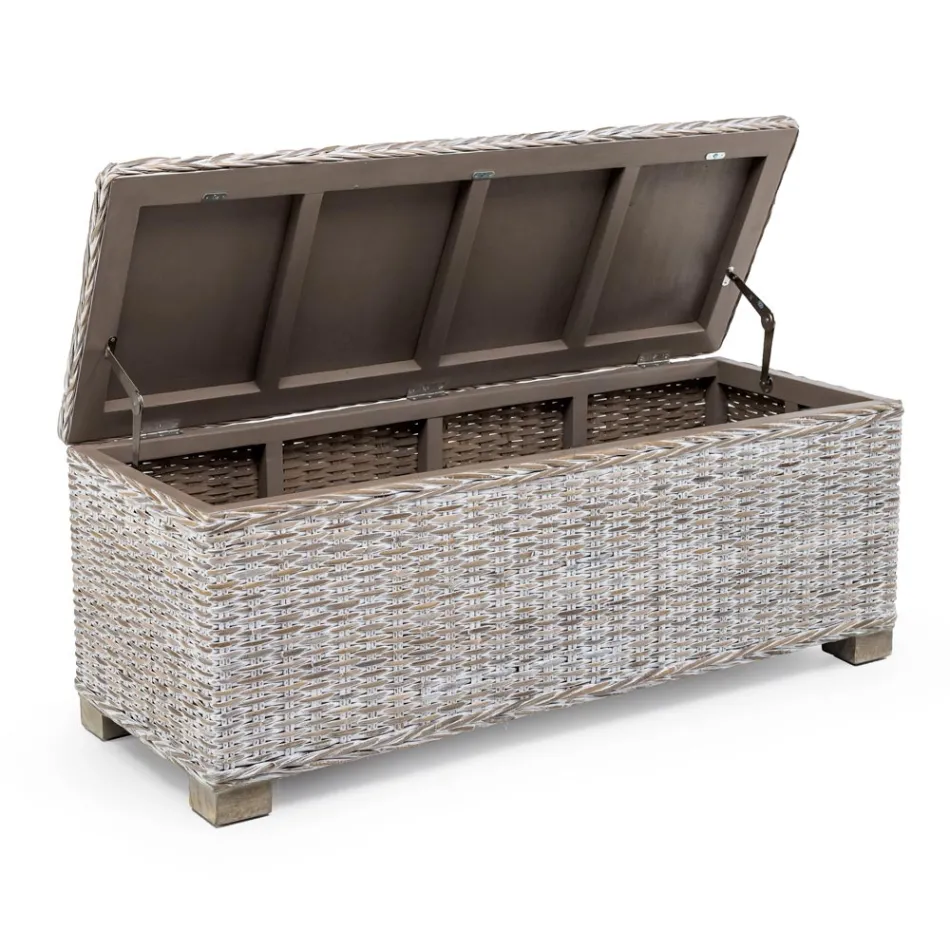 صندوق خارجي من الألياف الطبيعية من Kubù - Nogitsune Viadurini