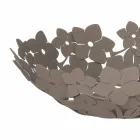 قطعة مركزية مع زهور من الحديد الطيني، أبيض أو أزرق - ماركن Viadurini