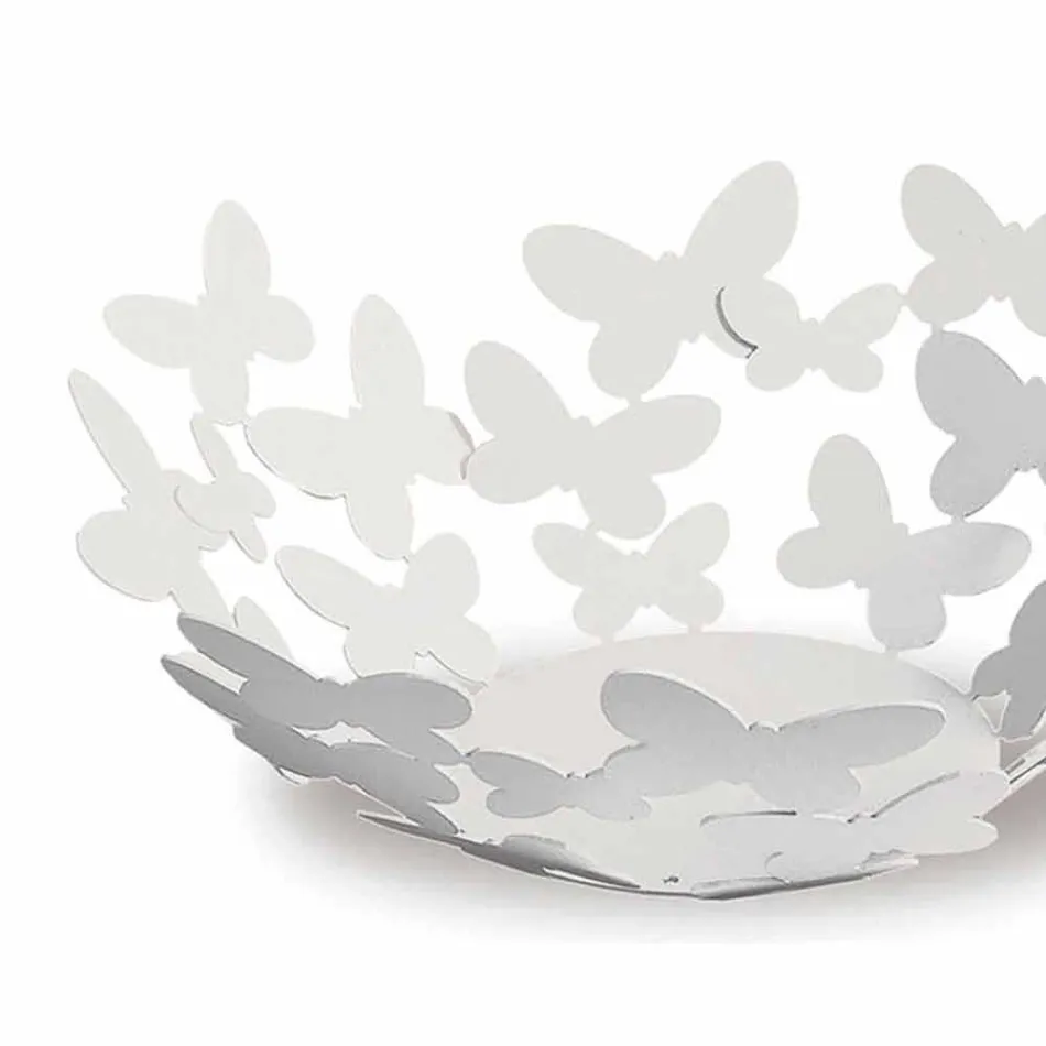 قطعة مركزية بتصميم من الحديد باللون الأبيض أو البيج أو العاجي، صنعت في إيطاليا - لايدن Viadurini