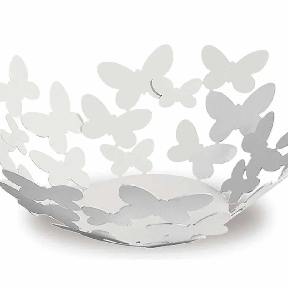 قطعة مركزية بتصميم من الحديد باللون الأبيض أو البيج أو العاجي، صنعت في إيطاليا - لايدن Viadurini