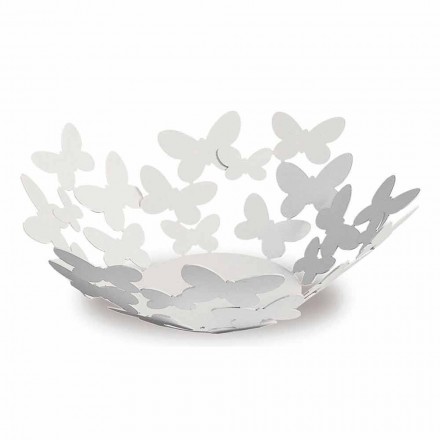 قطعة مركزية بتصميم من الحديد باللون الأبيض أو البيج أو العاجي، صنعت في إيطاليا - لايدن Viadurini