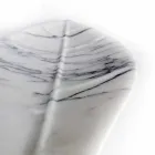 قطعة مركزية من رخام أرابسكاتو على شكل ورقة شجر، صنع في إيطاليا - تريفيزو Viadurini