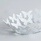 قطعة مركزية بيضاوية حديثة من الحديد الأبيض أو البيج، صنع في إيطاليا - لايدن Viadurini