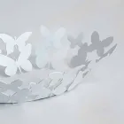 قطعة مركزية بيضاوية حديثة من الحديد الأبيض أو البيج، صنع في إيطاليا - لايدن Viadurini