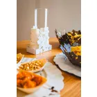 سلة حامل أكواب حديدية بتصميم عصري مزهر، صنع في إيطاليا - ماركن Viadurini