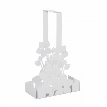 سلة حامل أكواب حديدية بتصميم عصري مزهر، صنع في إيطاليا - ماركن Viadurini