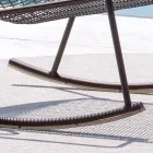 كرسي استرخاء هزاز خارجي مصنوع من المعدن المجلفن، صنع في إيطاليا - فيكاس Viadurini