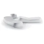 تصميم كرسي استرخاء خارجي من البولي إيثيلين الأبيض صنع في إيطاليا - إرفين Viadurini