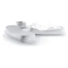 تصميم كرسي استرخاء خارجي من البولي إيثيلين الأبيض صنع في إيطاليا - إرفين Viadurini