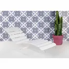 كرسي طويل مصمم من زجاج شبكي شفاف من إنتاج Josue في إيطاليا Viadurini