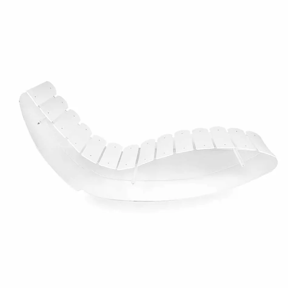 كرسي طويل مصمم من زجاج شبكي شفاف من إنتاج Josue في إيطاليا Viadurini