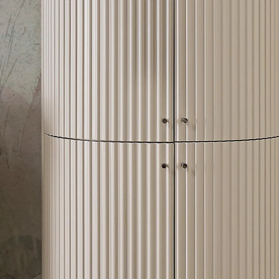 عمود بأربعة أبواب مع معالجة كانيت صنع في إيطاليا - كاندي Viadurini