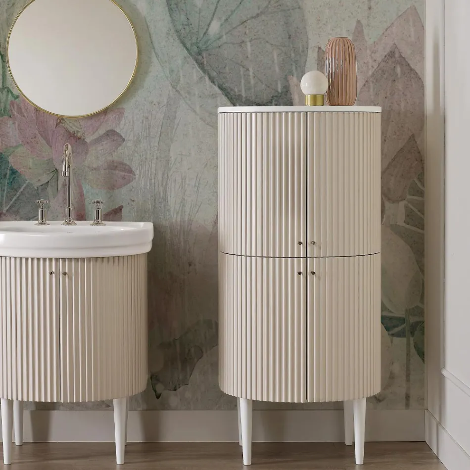 عمود بأربعة أبواب مع معالجة كانيت صنع في إيطاليا - كاندي Viadurini