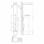 عمود دش فولاذي مع رأس دش مطري، صنع في إيطاليا - سيلور Viadurini