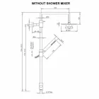 عمود دش نحاسي مع رأس دش مربع من الفولاذ، صنع في إيطاليا - ليباري Viadurini