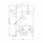 عمود دش نحاسي مع رأس دش دائري رفيع للغاية، صنع في إيطاليا - ميريو Viadurini
