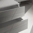 خزانة أدراج بثلاثة أدراج مصنوعة من الخشب المضغوط المطلي - جيميللي Viadurini