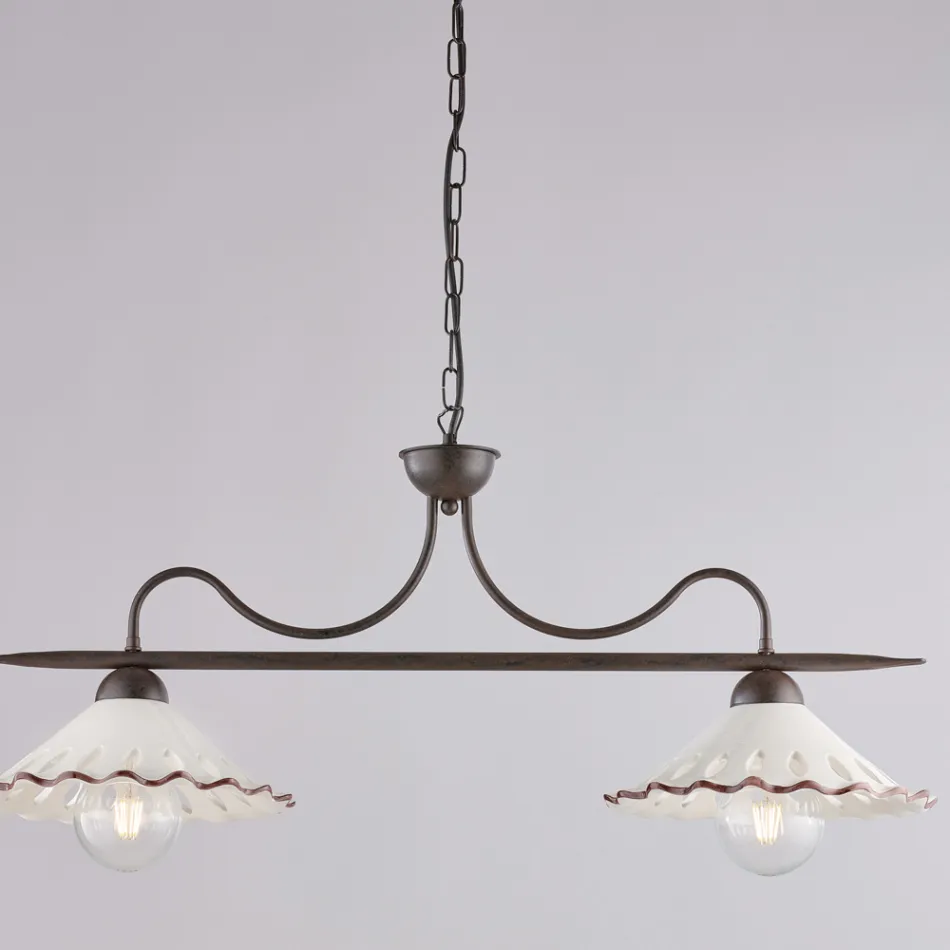 تصميم مضيء مكمل من الزجاج والمعدن، صنع في إيطاليا بإطلالة مميزة - ميرا Viadurini