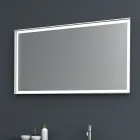 أثاث حمام معلق من مجموعة ٢ مصنوع من خشب إم دي إف مطلي بالبلاتينيوم ١٢٠ سم - رينجا Viadurini