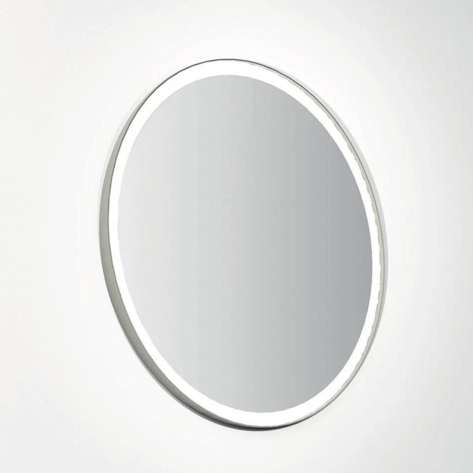 مجموعة أثاث الحمام من مجموعة Composition 3 مصنوعة من المعدن وخشب البلوط الفاخر Ecolegno - Cizco Viadurini