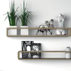 مجموعة أثاث حمام قائم بذاته من مجموعة Composition 5، مصنوع من المعدن، والحجر الصناعي، والخزف الفاخر - Cizco Viadurini