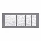 تكوين جداري للديكور التصميمي في السيراميك التجريدي الحديث - فيرنو Viadurini