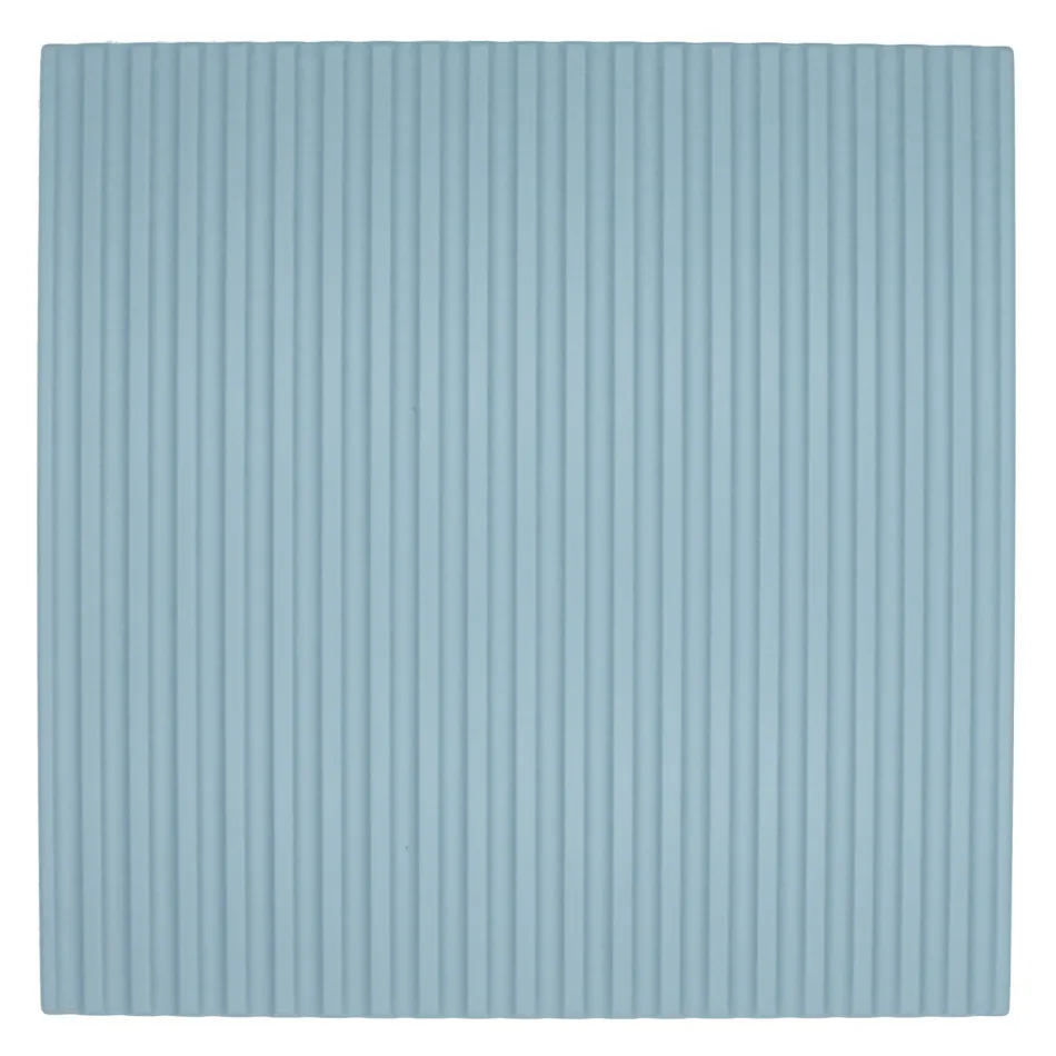 طقم حمام من خشب البلوط باللون الأزرق تيفاني مع مرآة، صنع في إيطاليا - إرميس Viadurini