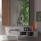 طقم حمام متكامل يشمل حوض غسيل ومرآة وقاعدة، صنع في إيطاليا - دريم Viadurini