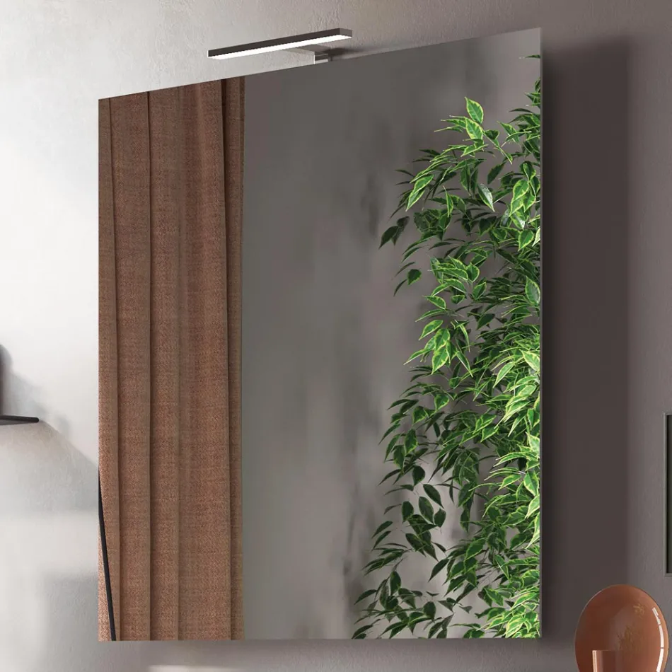 طقم حمام متكامل يشمل حوض غسيل ومرآة وقاعدة، صنع في إيطاليا - دريم Viadurini