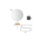 مجموعة حمام متكاملة تشمل قاعدة مع درج، حوض، مرآة، ووحدة تخزين مكعبة - أوريون Viadurini