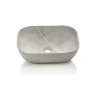 مجموعة حمام تتضمن درجًا واحدًا، ورفين من خشب البلوط، وحوضًا، ومرآة - تيتان Viadurini