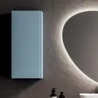 طقم حمام مكون من وحدتين، كل منهما مزودة بدرج ومرآة - تيتان Viadurini