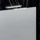 مجموعة حمام بأربعة أدراج، وحوضين من السيراميك، ومرآة - تيتان Viadurini