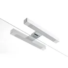 مجموعة حمام بأربعة أدراج، وحوضين من السيراميك، ومرآة - تيتان Viadurini