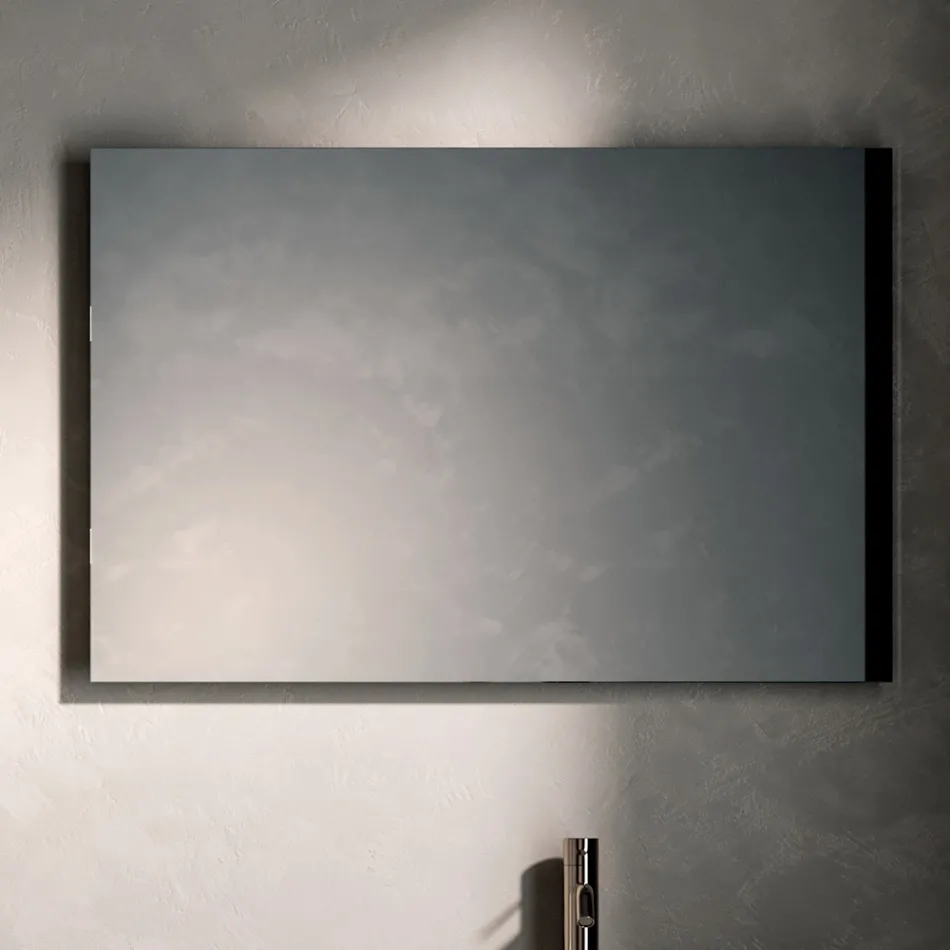 مجموعة حمام بأربعة أدراج، وخزانة مفتوحة، وحوض غسيل، ومرآة - فيلاريا Viadurini