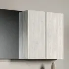 مجموعة حمام متكاملة مع أدراج، حوض، مرآة، وخزانة حائط - أوريون Viadurini