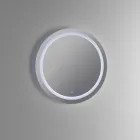 مجموعة حمام متكاملة مع حوض غسيل ومرآة من الراتنج، صنع في إيطاليا - بالوم Viadurini